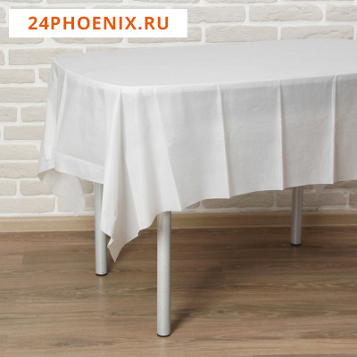 Скатерть «Праздничный стол», 137х183 см, цвет белый