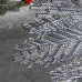 Набор салфеток сервировочных на стол Доляна «Снежинка», 4 шт, d=38 см, цвет серебряный