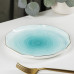 Тарелка фарфоровая пирожковая Доляна «Млечный путь», d=19 см, цвет бирюзовый