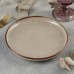 Тарелка фарфоровая пирожковая Magistro «Церера», d=18 см, цвет коричневый