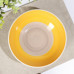 Тарелка керамическая глубокая Доляна «Бутон», 540 мл, d=18 см, цвет жёлтый