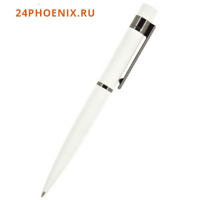 Ручка автоматическая шариковая 1.0мм "VERONA" синяя, белый металлический корпус 20-0243 Bruno Visconti {Китай}